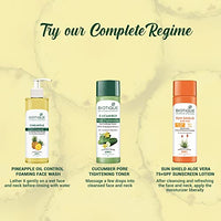 Biotique Pineapple Oil Control Foaming Face Wash | Hydrates dry skin | Eliminates Excess Oil | Evens Skin Tone | 100% Botanical Extracts | Suitable for All Skin Types | 200ml