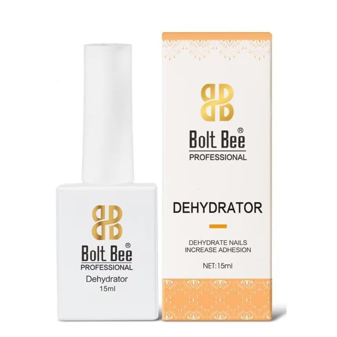 Bolt Bee Nail Prep Dehydrator – Professional Nail Dehydrator for Acrylic, Gel & Press-On Nails – Removes Oil & Moisture for Better Adhesion – Fast-Drying, Air Dry Formula – 15ml