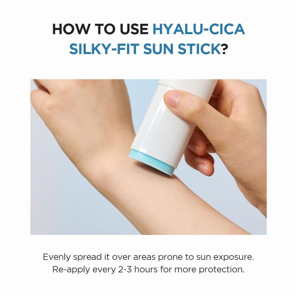 SKIN1004 Madagascar Centella Hyalu-Cica Silky-Fit SPF 50+ PA++++ Sun Stick 7G For Sensitive, Normal, Dry Skin