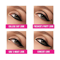 Lakmé Elle 18 Eye Drama Kajal, Super Black, Smudgeproof & Waterproof, 0.35 G, Matte Finish Pencil (Pack Of 2)