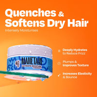 MANETAIN Ultimate Moisture Therapy - 100gm | Deep Conditioning for Dry, Frizzy, Thirsty Hair | Hydrating Formula with Algae Oil, Avocado Butter, and Hyaluronic Acid | Sulphate, Paraben, Silicone-Free | Curl Definition & Frizz Control