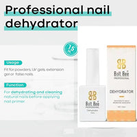 Bolt Bee Nail Prep Dehydrator – Professional Nail Dehydrator for Acrylic, Gel & Press-On Nails – Removes Oil & Moisture for Better Adhesion – Fast-Drying, Air Dry Formula – 15ml