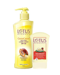 Lotus Herbals Winter Kit Cocoacaress Daily Hand & Body Lotion_250ml + Sheamoist_120g (Set Of 2)