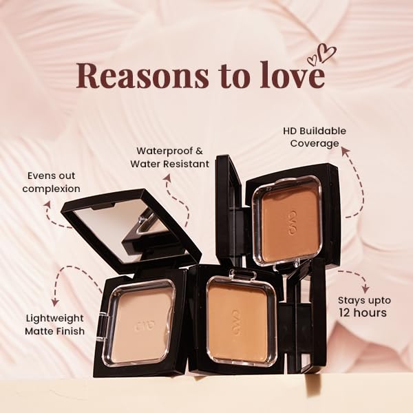Charmacy Milano HD Cover Compact - 4, High-Definition Coverage, Matte Finish, Blurs Imperfections, Compact Size (8 gms)