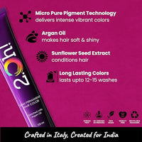 2.Oh! Italian- Pink Hair Color For Women & Men | Ammonia-Free DIY Semi Permanent Hair Color | Enriched with Argan Oil | Lasts upto 12-15 Washes (Pack of 2)