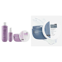 Bare Anatomy Ultra Smoothing Shampoo + Hair Mask + Serum Kit| Women & Men | 250ml + 250g + 50ml Anti-Hair Fall Mask Enriched with Adenosine and Peptides | 250 ml
