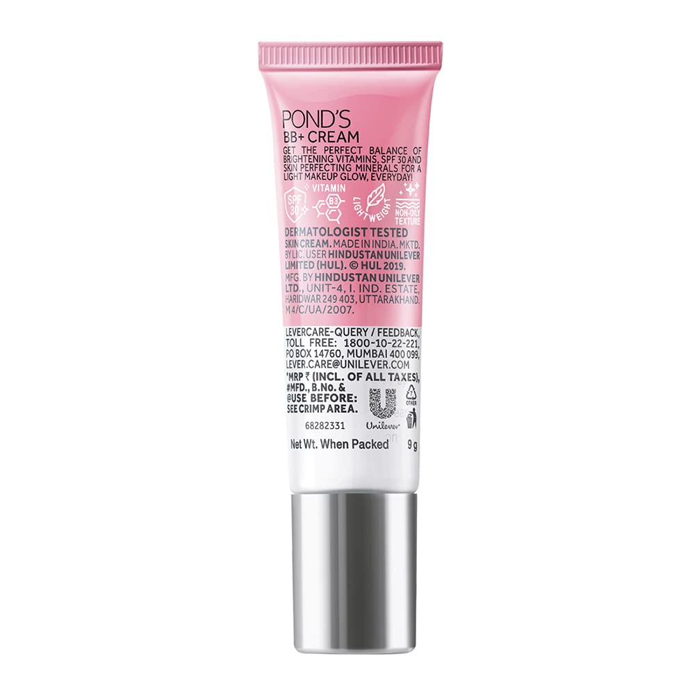 POND's Super Light Gel Oil Free Face Moisturizer 49g, With Hyaluronic Acid & Vitamin E for Daily Use & POND's BB+ Cream, Instant Spot Coverage + Light Make-up Glow, Ivory 9g