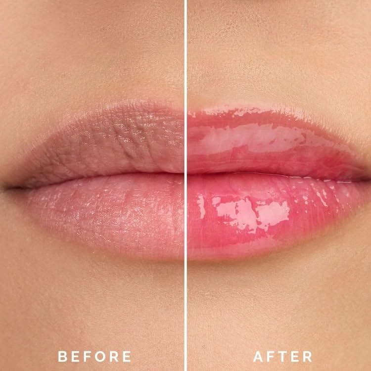 HYUE HydraGlow™ Lip Oil | Color Reviving | Intense 24HR Hydration | Non-Sticky | Lightweight Formula | 6 ml | With Cherry, Jojoba Oil, Kakadu Oil and Vitamin E | Crystal-like Shine | Chunky Applicator