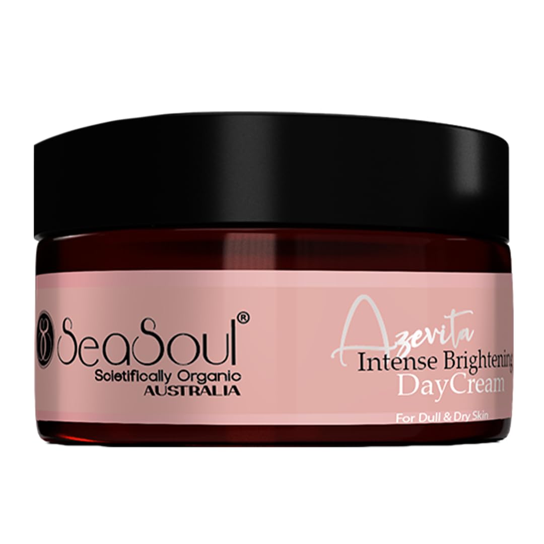 SeaSoul Day Cream Face Moisturizer with Hyaluronic Acid for Hydrating Acne Control, Vitamin C for Brightening Ideal for all Skin type
