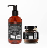 mCaffeine Tan Removal Bath Kit with Exfoliating Coffee Body Scrub & Body Wash | Suitable for All Skin Types | Value Pack of 2 for Men & Women