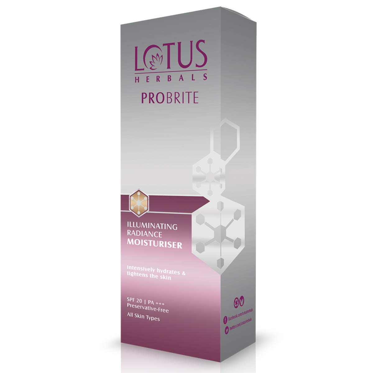 Lotus Herbals Probrite Illuminating Radiance Moisturiser, 50 ml