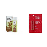 Just Herbs Skin-Rejuvenating Ayurvedic Face Wash Cleanser - 100 ML & Just Herbs Tinted Lip Balm 4 g (Cherry) Combo