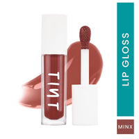 Tint Cosmetics Berry Pink (10ml) & Minx Hydrating Lipgloss (5ml), Light Weight, Long Lasting, High-Shine & Soft Creamy Lipgloss For Girl & Women, (Pack of 2)