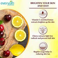 Everyuth Naturals Brightening Lemon&Cherry Face Wash|Deep Cleansing,Oil Control&Tan Reduction|Simple Face Wash|Removes Dirt&Oil|100% Soapfree|For All Skin Types|Paraben Free - 150 G (Pack Of 2)