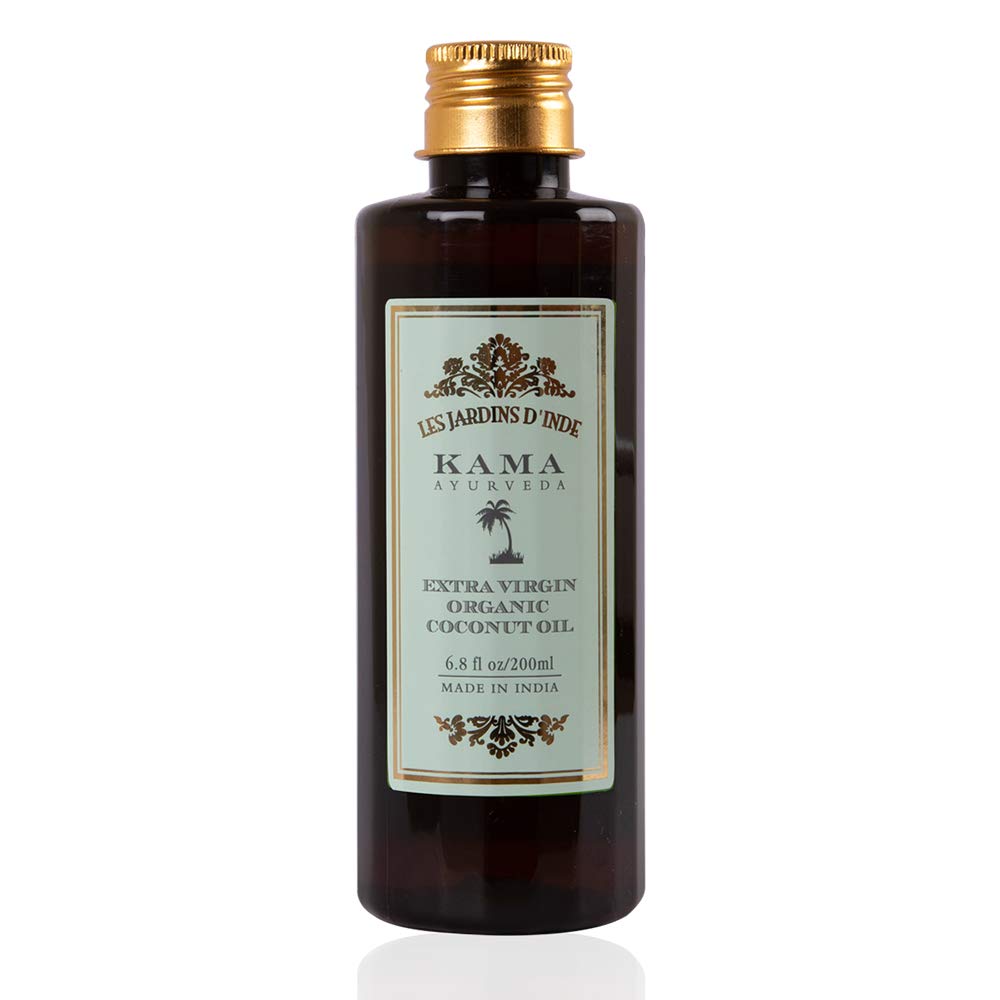 Kama Ayurveda Bringadi Intensive Hair Treatment Oil, 8.4 Fl Oz & Extra Virgin Organic Coconut Oil, 200ml