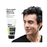 Ustraa Face Wash Acne Control - With Neem & Charcoal - 100g - Oil control, Prevents Acne & Moisturising Cream - Oily Skin - 100g | Quick Absorption | with Shea Butter