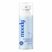 Moody 7D Hydroburst Water Sunscreen Mist SPF 50 PA++++ With Aloe Vera & Coconut Water | No White Cast | Non-Greasy | sunscreen spray | UVA & UVB protection Sunscreen SPF 50 For All Skin Types, 50ml