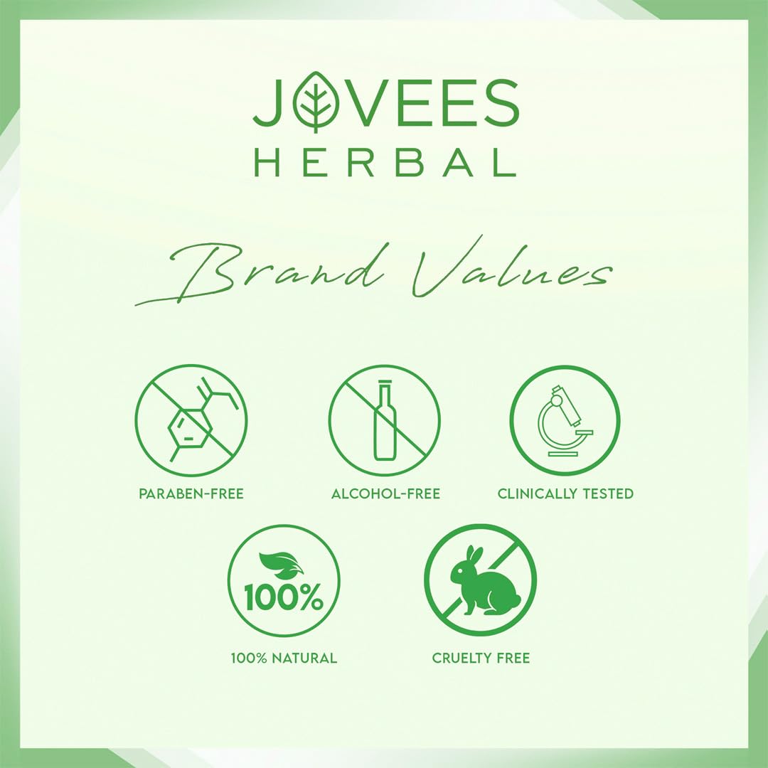 Jovees Herbal Thyme & Tea Tree Anti Dandruff Shampoo | With Tea Tree, Thyme & Lemon Extract | For All Hair Type | Prevents Dandruff & Dry Scalp- 300ml