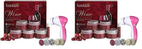 NutriGlow Instant Glow Beauty Wine Facial kit with Goodness Of Red Grape Extracts, All Type of Skin Solution for men & women 260 gm With Free 5 in 1 Face Massager for Facial for Women & Men