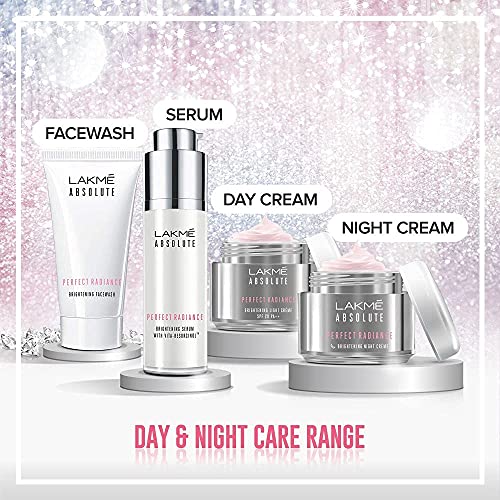 Lakmé Perfect Radiance Brightening Facewash with 98% Pure Niacinamide Complex | For Glowing Skin with Glycerin | Known to Reduce Pigmentation | 50gm