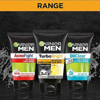 Garnier Men, Face Wash, Brightening & Anti-Pollution, TurboBright Double Action, 100 g