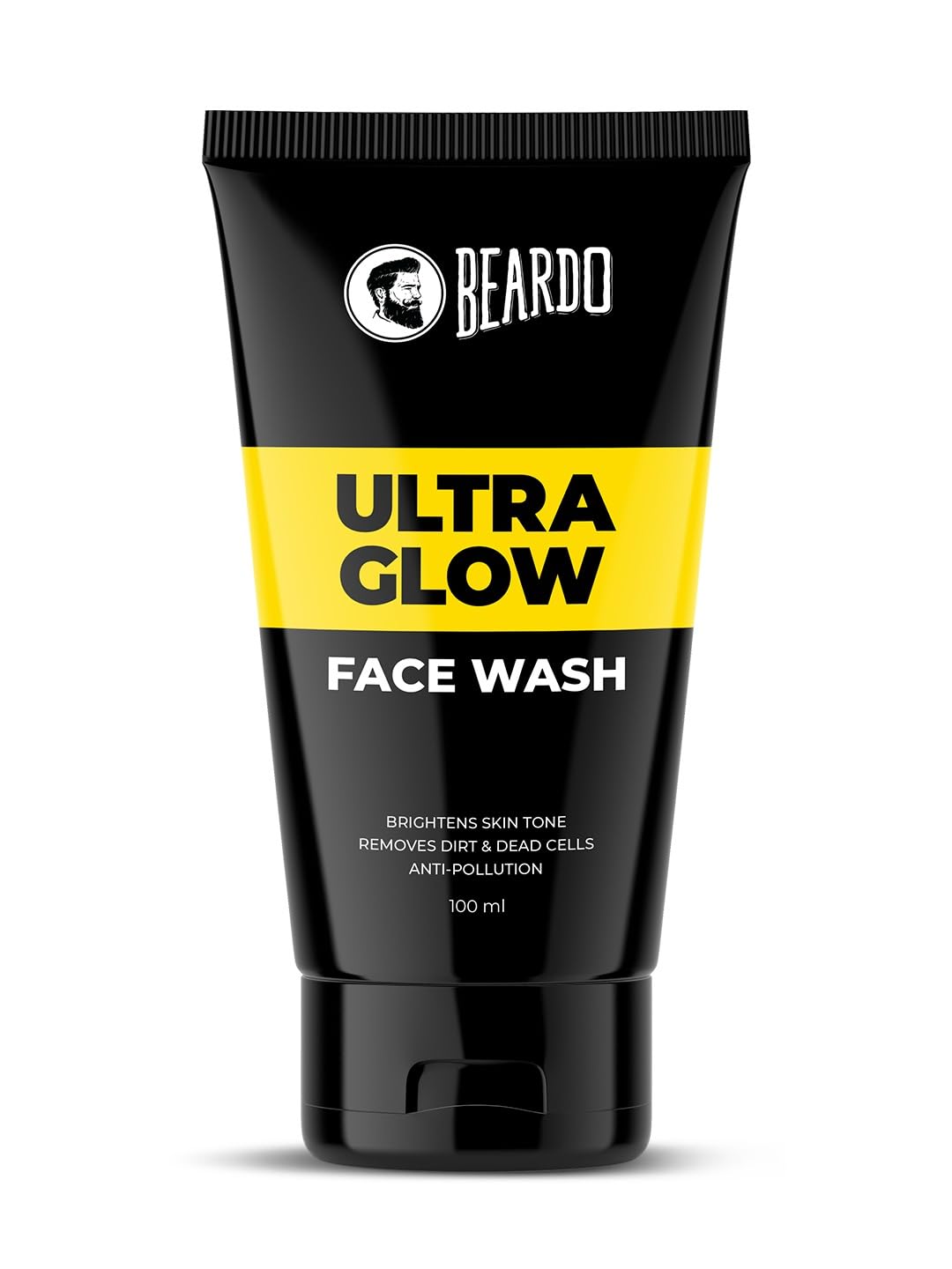 Beardo Ultraglow Face Wash for Men | Red Algae, White Lily & Menthol for Brightened, Hydrated and Refreshing Skin | Face Wash for Tone Brightening and Glowing Skin | Suitable for All Skin Types | 100ml