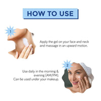 Moody 7D Hydro Burst Oil-Free Water Gel Face Moisturizer with Hyaluronic Acid, Ceramides & Peptides for 100HR Hydration | Skin Barrier Repair Cream For All Skin Types | Men & Women, 50 ml