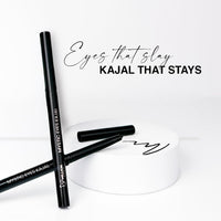 Million Colors Waterproof Mystic Black Kajal | Infused with Chamomile, Castor and Aloevera Oil | Smudge Proof & Long-Lasting | One Swipe Application - Rich Color Payoff | Stays Upto 24HR