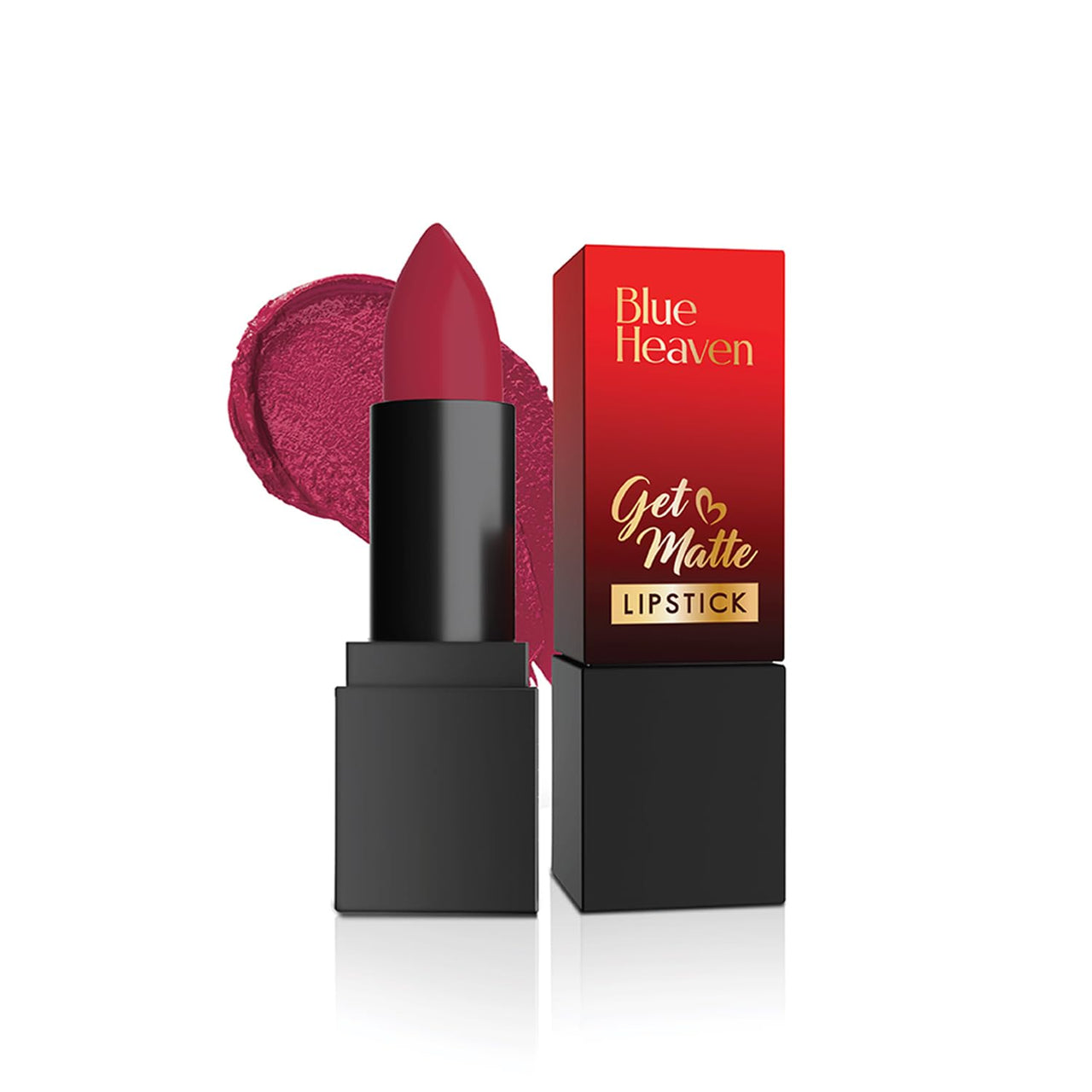 Blue Heaven Get Matte Lipstick | Soft Matte Finish and Lightweight Formula | Intense Pigment | Long-Lasting Lipsticks For Women | 106 | 4GM