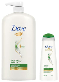 Dove Hair Fall Rescue Shampoo, 1L & Dove Hair Fall Rescue Shampoo, 340ml
