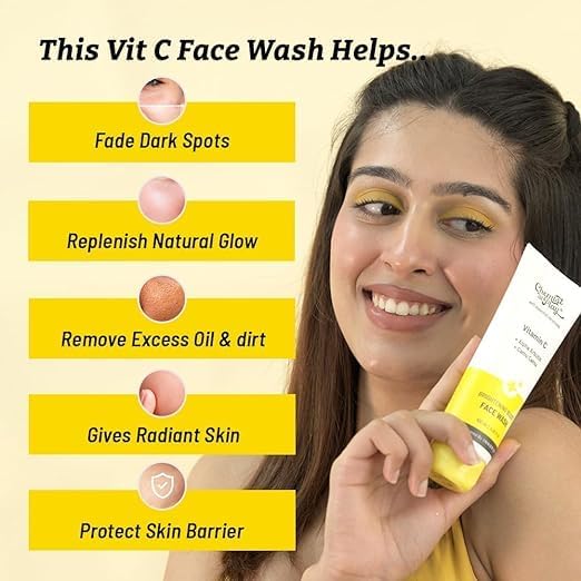 Chemist at Play Exfoliating Body Scrub For Removing Tan & Dead Skin Cells + Brightening Boost Face Wash with 30x Vitamin C 100 ml