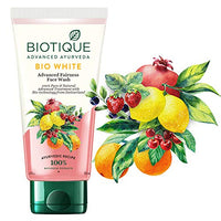 Biotique Bio Honey Gel Refreshing Foaming Face Wash for All Skin Types, 100ml and Biotique Bio White Advanced Fairness Face Wash, 150ml
