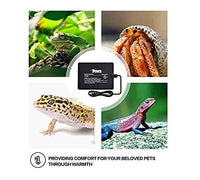 iPower 6 by 8-Inch 8 Watts Reptile Heating Mat with Temperature Controller Under Tank Warmer Terrarium Heat Pad for Reptiles and Amphibians, Black