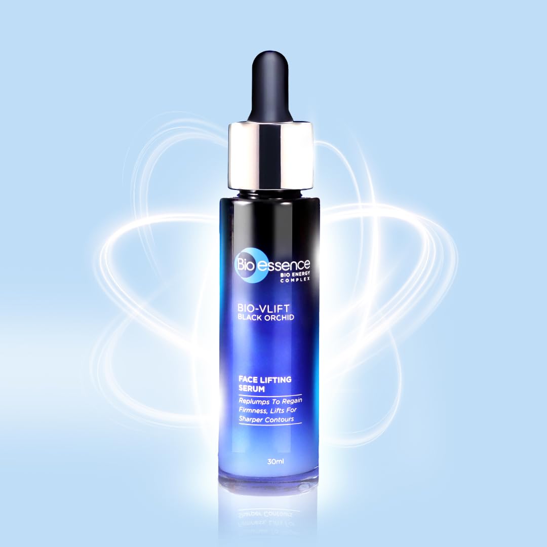 Bio-essence Bio-Vlift Face Lifting Serum (30ml) | Firming, Tightening, Lifting, Serum with Ceramide, Hyaluronic Acid, Niacinamide and Peptides | For all skin types