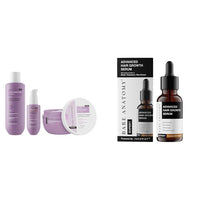 Bare Anatomy Ultra Smoothing Shampoo + Hair Mask+Serum Kit Women & Men 250ml + 250g + 50ml Advanced Hair Growth Serum | 3% Redensyl + 4% Anagain + 3% Baicapil + 1% Capilia Longa,for Women & Men | 30mL