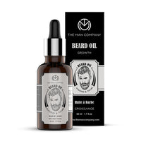 The Man Company 100% Natural Beard Oil - 50 ml with Almond & Thyme for Faster, Thicker & Longer Beard | Best Beard Growth Oil for Men, Nourishes & Strengthens Uneven Patchy Beard