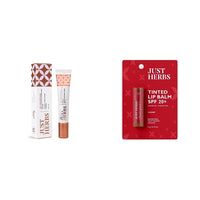 Just Herbs 3 in 1 Pore-Refining,Minimizer Mattifying & Hydrating Primer 20g & Just Herbs Tinted Lip Balm 4 g (Cherry) Combo