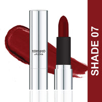 FLiCKA Tomato Bullet Matte Lipstick| Non-transfer Lipstick, Waterproof, Hydrating, Moisturizing, Upto 6Hrs, Shade 07, 4g