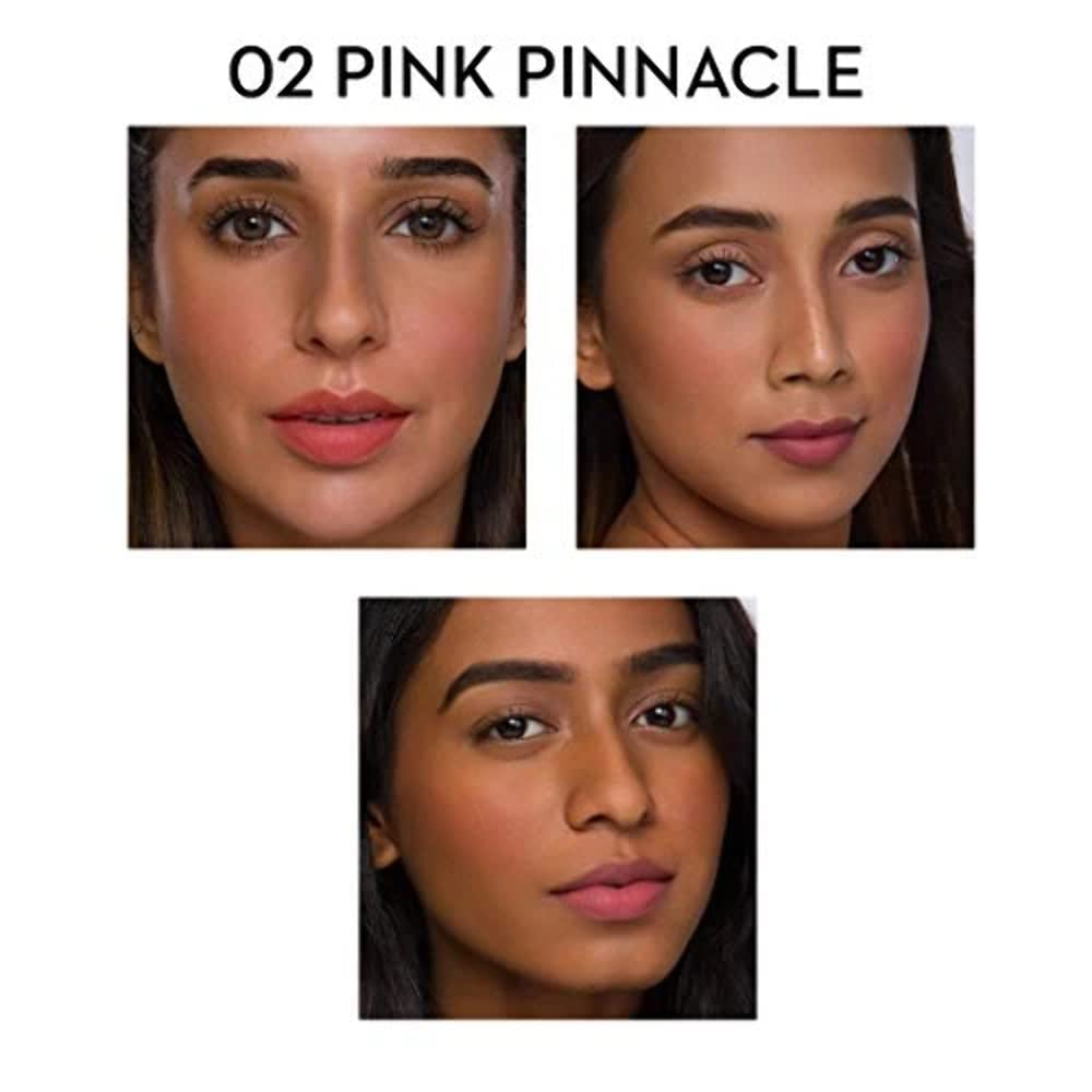 SUGAR Cosmetics Contour De Force Mini Blush for Face | Face Blusher for Face Makeup | Smooth Texture | Matte & Blendable | Paraben & Cruelty Free | 4gm | 02 Pink Pinnacle (Deep Rose Blush)