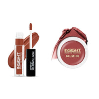 Insight Cosmetics Insight Non Transfer Lip Color Matte Texture12Hrs WaterproofTrue ColorSmudge Proof Paraben Free 100% Veg, 4ml(LG40-28) Crème Blusher, Face Makeup, Caramel Eclair, 3.5 gm(B-02=06)