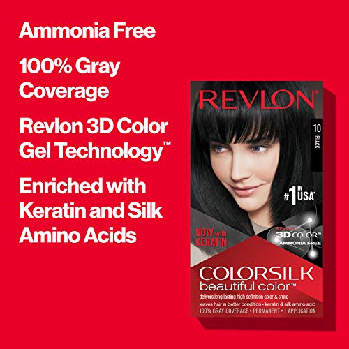 Revlon Colorsilk Beautiful Color, Permanent Hair Color with Keratin, 40ml + 40ml + 11.8ml - 40 Medium Ash Brown (Pack of 1)