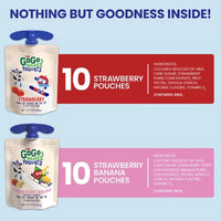 Gogo Squeez Yogurtz Strawberry and Strawberry Banana, 3 Oz., 20 Ct.