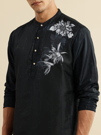 House of Pataudi Floral Printed Jashn Kurta