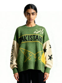Raastah - Team Pakistan Jacquard Sweater