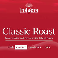Folgers Classic Medium Roast K-Cup Coffee Pods, 100 Ct.