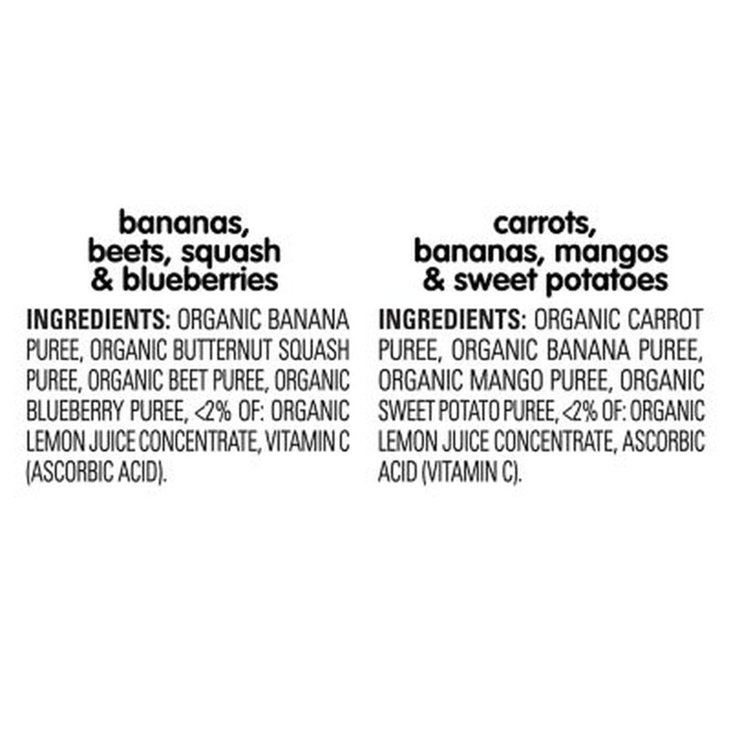 Happytot Organics Love My Veggies, Variety Pack, Stage 4 Pouch, 12Ct.