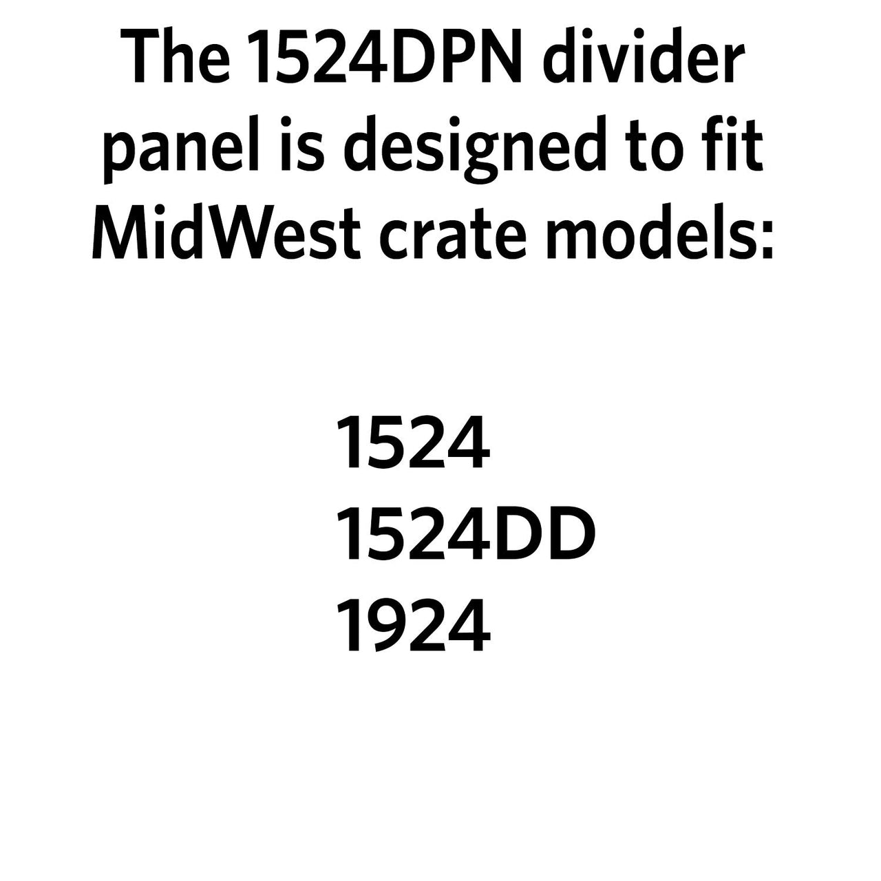 MidWest Homes for Pets Divider Panel Fits Models 1324TD, 1524 and 1524DD Black Models 1524, 1524DD, 1924
