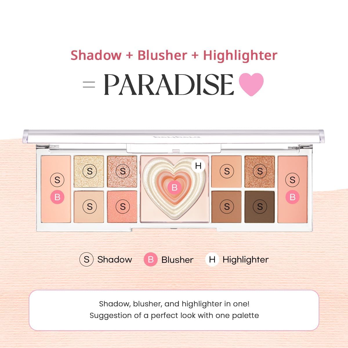 Peripera ALL TAKE MOOD LIKE PALETTE (02 PEACH HEAVEN (PERITAGE))