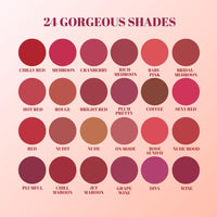 Lakyou Beauty Color Secrets | Non-Transfer Matte Lipstick | Bold Red | Long Lasting Wear | 4g | (B09(Bright Red))