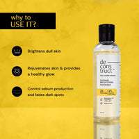 Deconstruct Niacinamide Brightening Facewash | 2% Niacinamide + 2% Liquorice Root Extract | Cleanses, Brightens | Face Wash for Tan Removal, Clear and Bright Skin & Glowing Skin | 100 ml